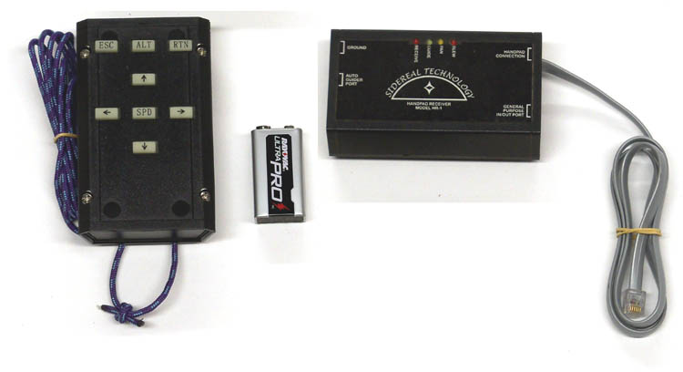 SiTech wireless handpad and receiver for telescope goto control