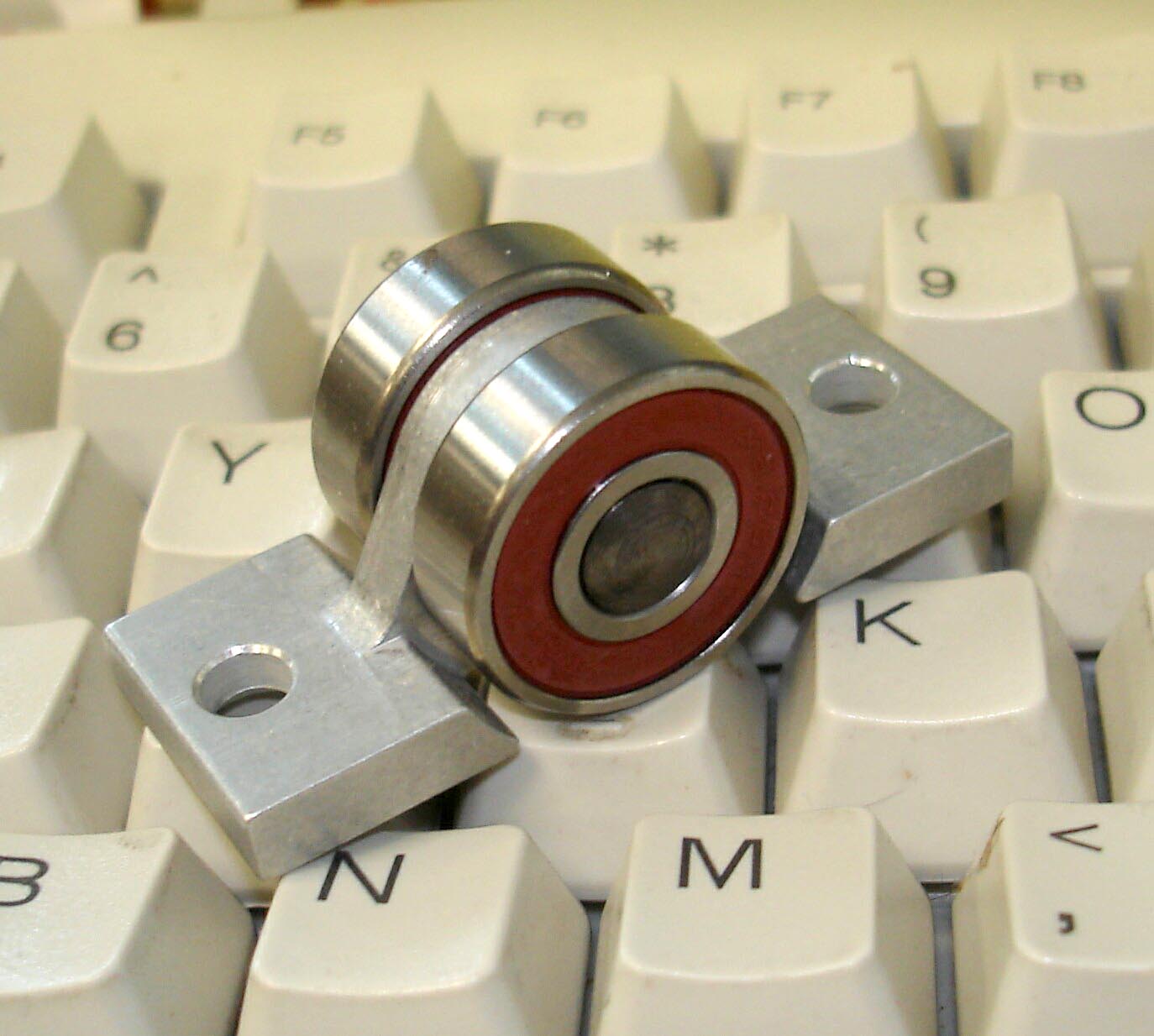 Dual bearing assemblies for telescope mount drives